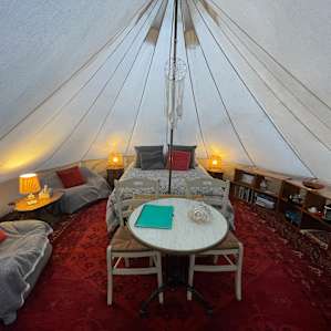 Comfort in a tent!
