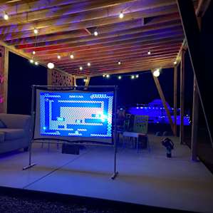 Took out projector for some outdoor gaming and movies