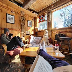 Good place to relax and lots of natural light