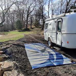 Nice, level spot with plenty of room for a 17-foot Casita