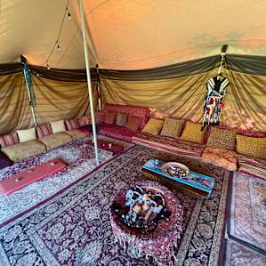 Tent interior