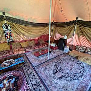 Tent interior