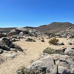 This is a nice large flat area for our 10 person tent. The view is beautiful.