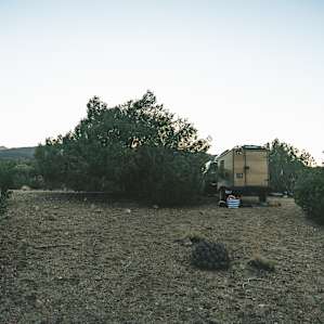 Peaceful primitive camping