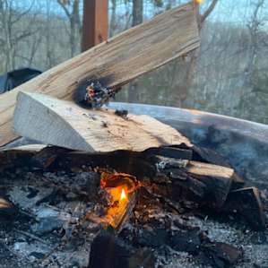 Bonfire on the deck!