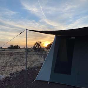 Mountain view camping