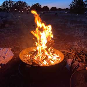 Mountain view camping