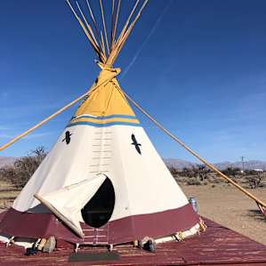 Tipi Ravens Nest in the Mojave