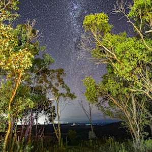 The view from the campsite looking towards Bathurst