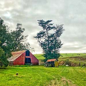 Old barn just outside the house