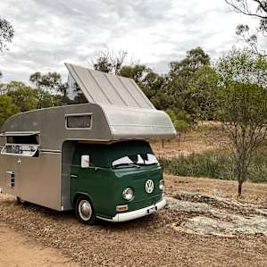 The campsite was private and peaceful with no other campers there.