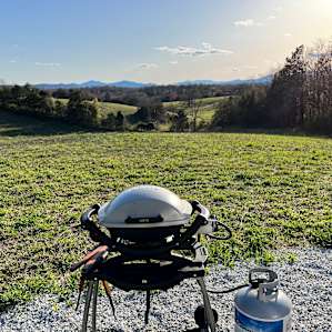 Grilling into the sunset