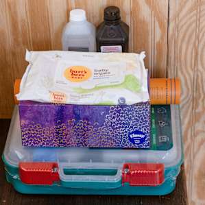 The loo comes with all the essentials.