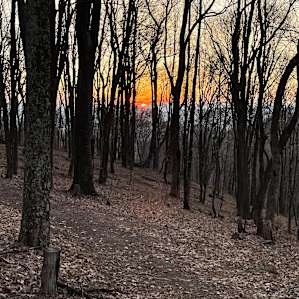 Sunset from the campsite