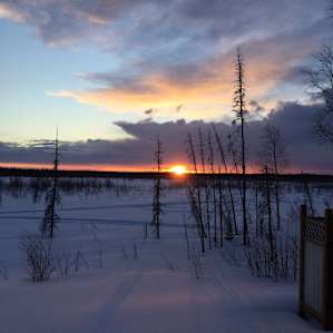 Sunset while sipping tea