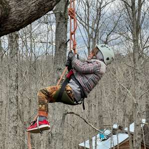 Good times swinging in trees.