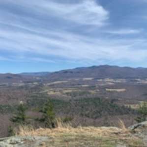 Peak of Haystack moutain trail