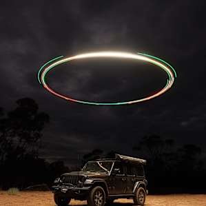 Too many clouds for astro so we did some light painting.
