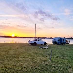 Riverfront campsite with a dock!