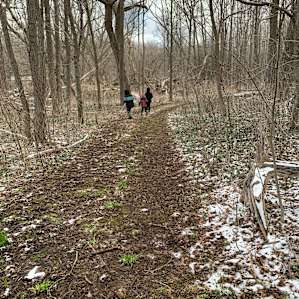The trail to the yurt
