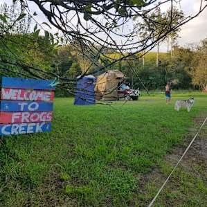 Camping close to the creek