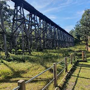 5 minutes up the road Trestle Bridge