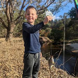 Camping on the banks of Moore River