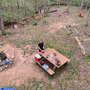 View from the cabin. The property was beautiful and peaceful!