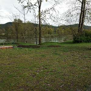 View of the river from the site