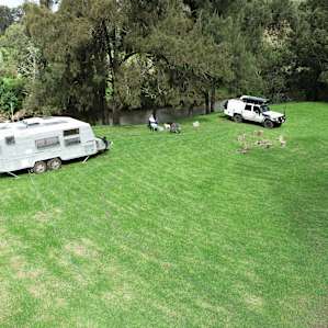 Camp Fire area with seating provided