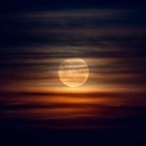 Moon rising