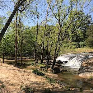 Waterfall camping close to CLT