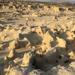 Desert around the site.