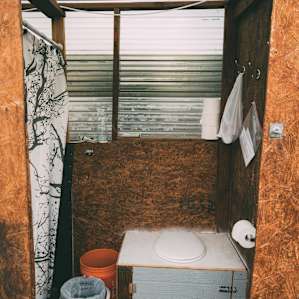 Love the compost toilet.