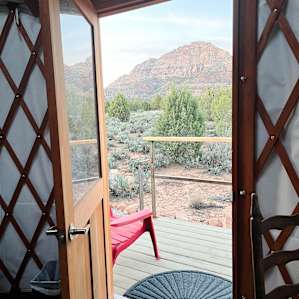 Desert yurt with spectacular views