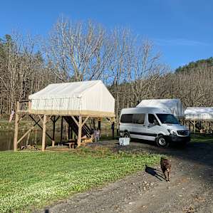Rustys Roost River Camp Toe River🐔