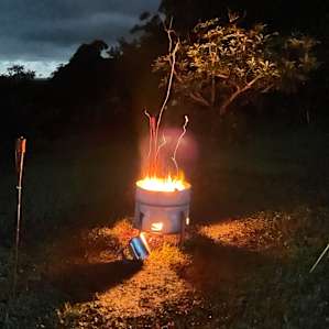 Had our own campfire at Aviary