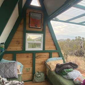 Cozy A Frame Tiny Cabin with Sauna!