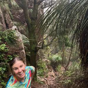 Steep climb up the mountain