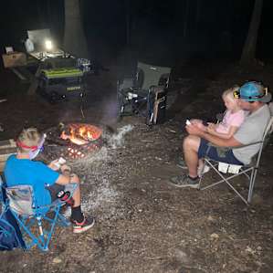 Wooded campsites on the Waccamaw