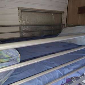 unmade beds