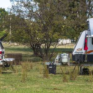 Our setup at Adelong Falls Bush Camp