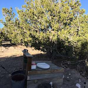 Open air and private commode