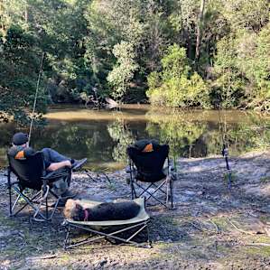 No luck with the fishing but a very relaxing way to spend an afternoon