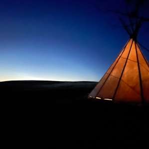 Teepee on family farm