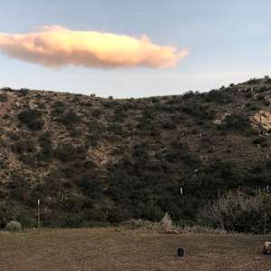 Golden hour from our campsite