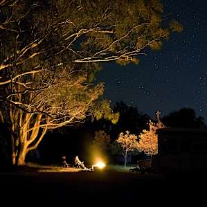 Sitting around the fire under the stars...doesn't get a lot better does it?