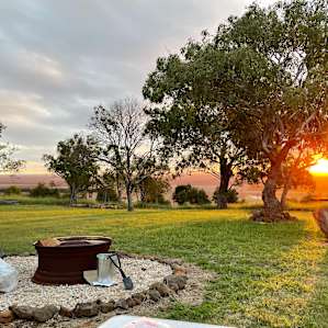 Sunset from the remote camping area