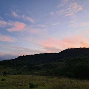 Sunset from the hill nearby