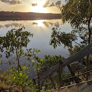 River access stairs